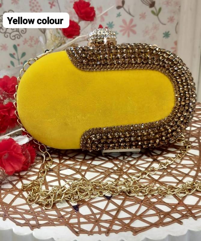 Womens Embroidery Design Round Oval Box Clutches Catalog
